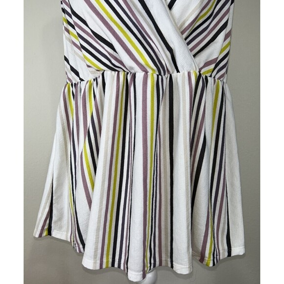 Torrid Plus Size Striped Sleeveless Babydoll Blouse Size 1X (14/16) - Picture 13 of 13